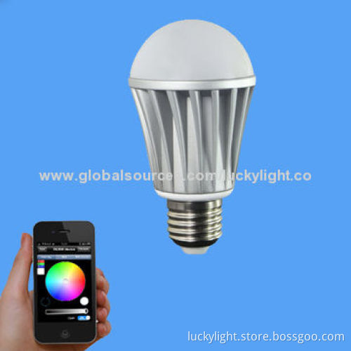 Wi-Fi Dimmable RBG LED Bulb/Light for Decorations, RGB Color, High-quality and Long Lifespan